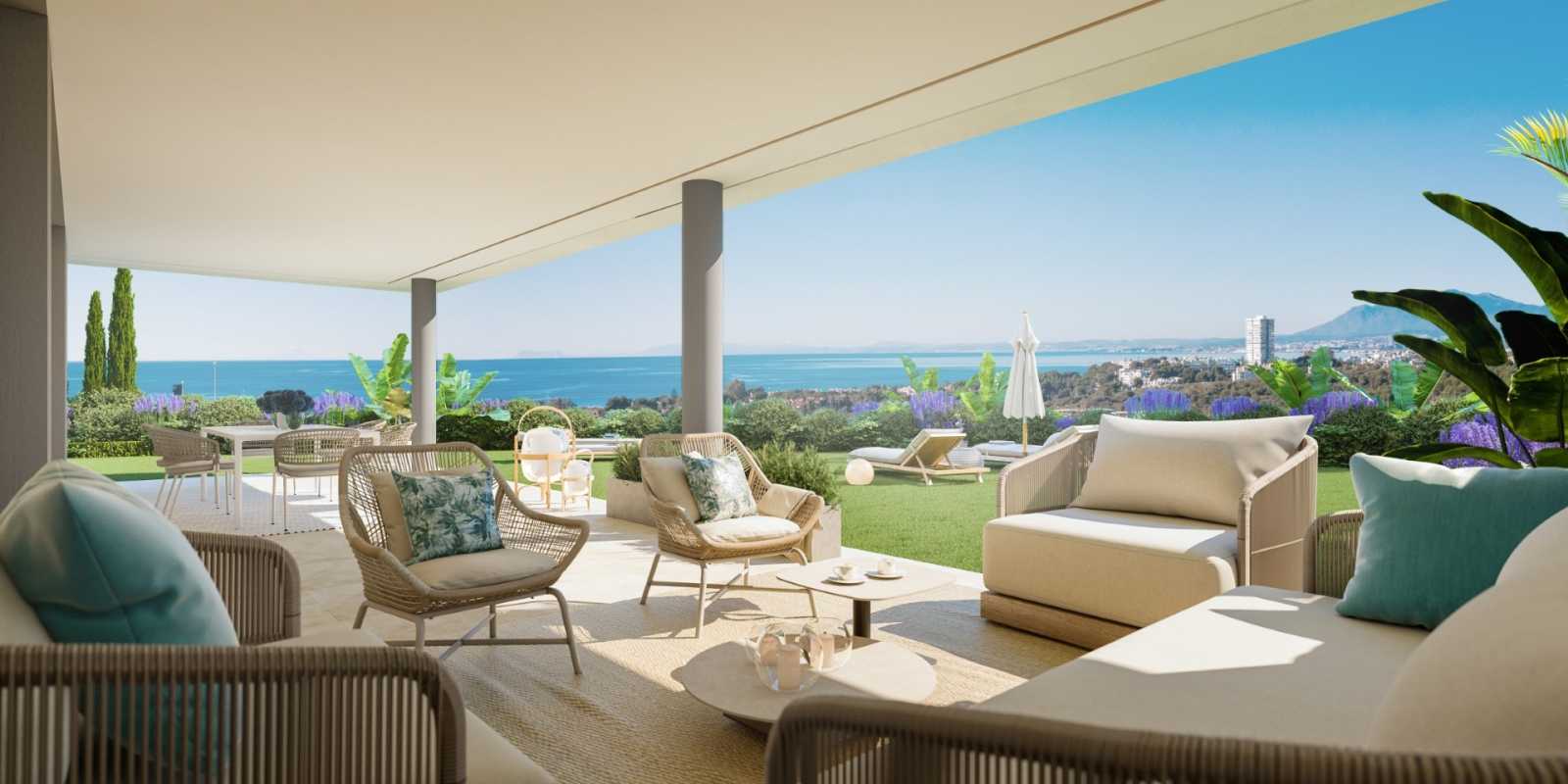 Apartamenty z widokiem na pole golfowe Santa Clara - Marbella