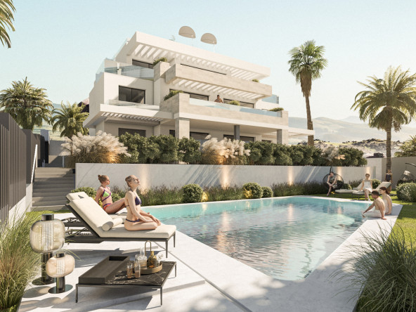 Equilibrio - 15 apartamentów w prywatnym kompleksie zaledwie 220 m od plaży w Esteponie